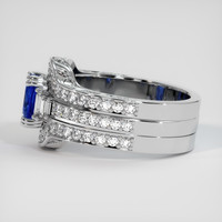 1.15 Ct. Sapphire Ring, 18K White Gold 4