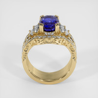 3.54 Ct. Color Change Sapphire Ring, 18K Yellow Gold 3