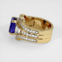 3.54 Ct. Color Change Sapphire Ring, 18K Yellow Gold 4