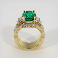 4.85 Ct. Emerald Ring, 18K Yellow Gold 3