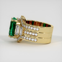 4.85 Ct. Emerald Ring, 18K Yellow Gold 4