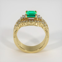 1.42 Ct. Emerald Ring, 18K Yellow Gold 3