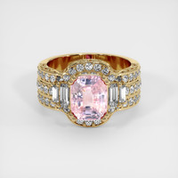 3.59 Ct. Sapphire Ring, 18K Yellow Gold 1