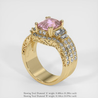3.59 Ct. Sapphire Ring, 18K Yellow Gold 2