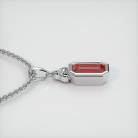 0.66 Ct. Gemstone Pendant, Platinum 950 3
