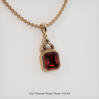 1.52 Ct. Gemstone Pendant, 14K Rose Gold 2