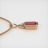 0.66 Ct. Gemstone Pendant, 14K Rose Gold 3