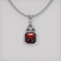 1.52 Ct. Gemstone Pendant, 14K White Gold 1