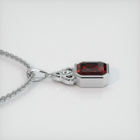 1.52 Ct. Gemstone Pendant, 18K White Gold 3