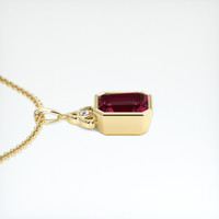 3.17 Ct. Gemstone Pendant, 18K Yellow Gold 3
