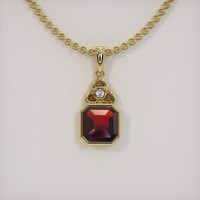 1.52 Ct. Gemstone Pendant, 18K Yellow Gold 1