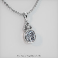 1.18 Ct. Gemstone Pendant, Platinum 950 2