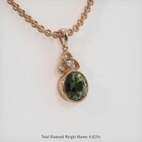 4.03 Ct. Gemstone Pendant, 14K Rose Gold 2