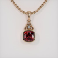 3.10 Ct. Gemstone Pendant, 14K Rose Gold 1