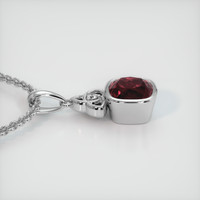3.10 Ct. Gemstone Pendant, 18K White Gold 3