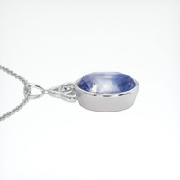 13.97 Ct. Bi Color Sapphire Pendant, 18K White Gold 3
