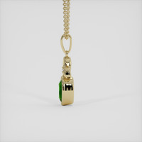0.55 Ct. Tsavorite Garnet Pendant, 14K Yellow Gold 3