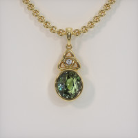 4.03 Ct. Gemstone Pendant, 14K Yellow Gold 1