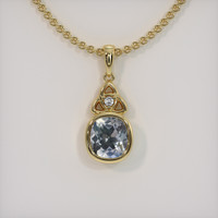 1.18 Ct. Gemstone Pendant, 14K Yellow Gold 1