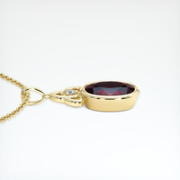 5.92 Ct. Gemstone Pendant, 18K Yellow Gold 3