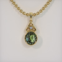 4.03 Ct. Gemstone Pendant, 18K Yellow Gold 1