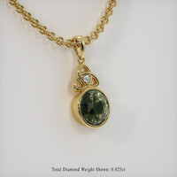 4.03 Ct. Gemstone Pendant, 18K Yellow Gold 2