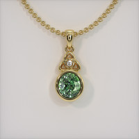 1.56 Ct. Gemstone Pendant, 18K Yellow Gold 1