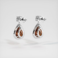 <span>5.04</span>&nbsp;<span class="tooltip-light">Ct.Tw.<span class="tooltiptext">Total Carat Weight</span></span> Sapphire Earrings, Platinum 950 4
