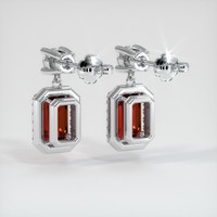 <span>1.06</span>&nbsp;<span class="tooltip-light">Ct.Tw.<span class="tooltiptext">Total Carat Weight</span></span> Ruby Earrings, Platinum 950 4