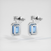 <span>3.96</span>&nbsp;<span class="tooltip-light">Ct.Tw.<span class="tooltiptext">Total Carat Weight</span></span> Gemstone Earrings, Platinum 950 4