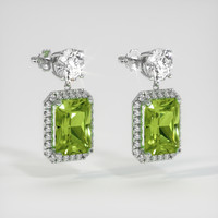 18.03 Ct.Tw. Gemstone Earrings, Platinum 950 3