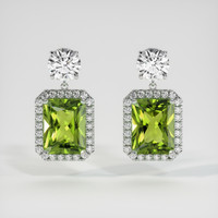18.03 Ct.Tw. Gemstone Earrings, 18K White Gold 1