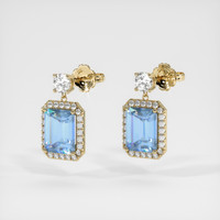 <span>3.96</span>&nbsp;<span class="tooltip-light">Ct.Tw.<span class="tooltiptext">Total Carat Weight</span></span> Gemstone Earrings, 14K Yellow Gold 3