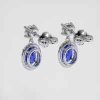 <span>1.46</span> <span class="tooltip-light">Ct.Tw.<span class="tooltiptext">Total Carat Weight</span></span> Blue Sapphire Earrings, Platinum 950 4