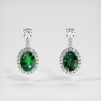 <span>1.46</span>&nbsp;<span class="tooltip-light">Ct.Tw.<span class="tooltiptext">Total Carat Weight</span></span> Gemstone Earrings, Platinum 950 1