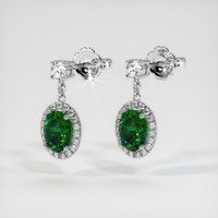 <span>1.46</span>&nbsp;<span class="tooltip-light">Ct.Tw.<span class="tooltiptext">Total Carat Weight</span></span> Gemstone Earrings, Platinum 950 3