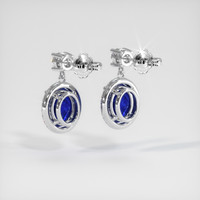 <span>9.41</span>&nbsp;<span class="tooltip-light">Ct.Tw.<span class="tooltiptext">Total Carat Weight</span></span> Sapphire Earrings, 14K White Gold 4