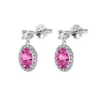 <span>1.27</span>&nbsp;<span class="tooltip-light">Ct.Tw.<span class="tooltiptext">Total Carat Weight</span></span> Sapphire Earrings, 14K White Gold 3