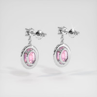 2.08 Ct.Tw. Gemstone Earrings, 14K White Gold 4