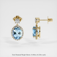 <span>1.51</span>&nbsp;<span class="tooltip-light">Ct.Tw.<span class="tooltiptext">Total Carat Weight</span></span> Gemstone Earrings, 14K Yellow Gold 2