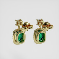 <span>2.46</span> <span class="tooltip-light">Ct.Tw.<span class="tooltiptext">Total Carat Weight</span></span> Emerald Earrings, 18K Yellow Gold 4