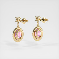 2.08 Ct.Tw. Gemstone Earrings, 18K Yellow Gold 4