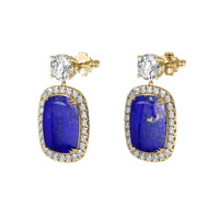 <span>11.59</span>&nbsp;<span class="tooltip-light">Ct.Tw.<span class="tooltiptext">Total Carat Weight</span></span> Gemstone Earrings, 18K Yellow Gold 3