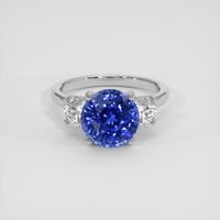 5.34 Ct. Blue Sapphire Ring, Platinum 950 1