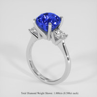 5.34 Ct. Blue Sapphire Ring, Platinum 950 2