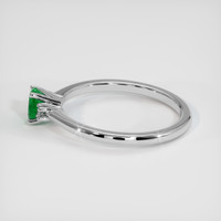 0.28 Ct. Emerald Ring, Platinum 950 4