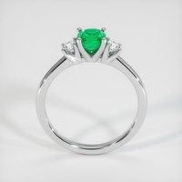0.57 Ct. Emerald Ring, Platinum 950 3