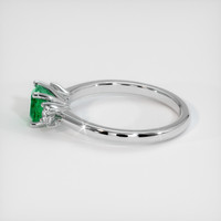 0.57 Ct. Emerald Ring, Platinum 950 4