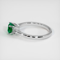 0.61 Ct. Emerald Ring, Platinum 950 4