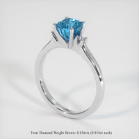 1.85 Ct. Gemstone Ring, Platinum 950 2